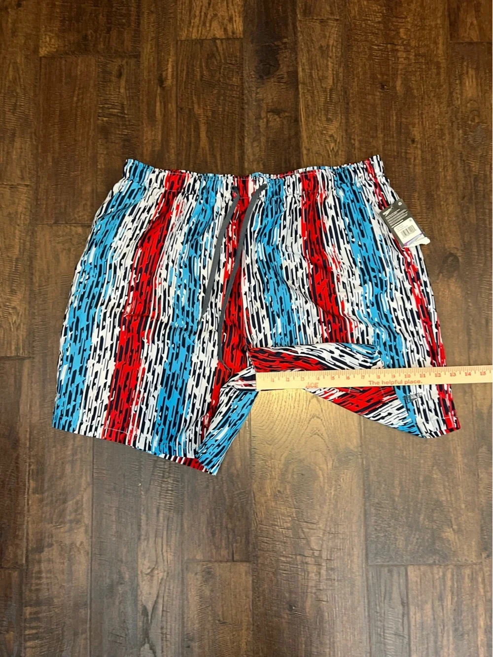 NWT Speedo Mens 18” Volley Star Racer Printed UV Protection Swim Trunks Size XXL